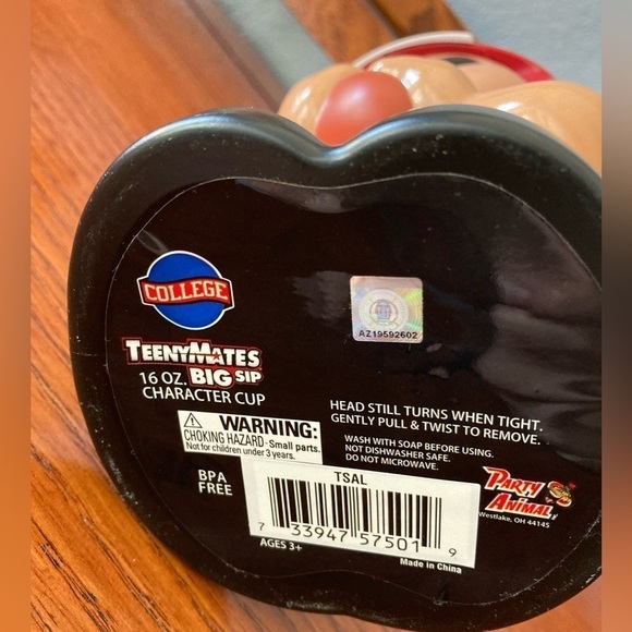 ALABAMA CRIMSON TIDE TEENYMATES BIG SIP 16oz WATER BOTTLE 10x5" NWT - Picture 5 of 11